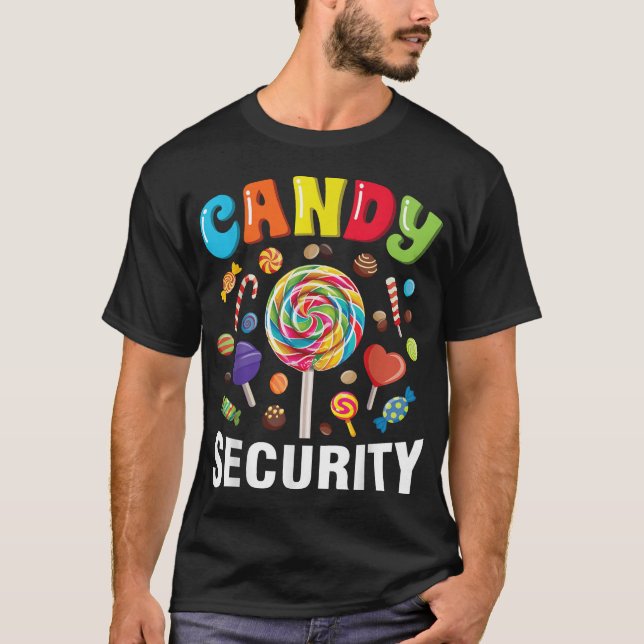 Candy Security Halloween-Kostüm T-Shirt (Vorderseite)