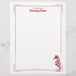 Candy Seepferd, nicht ausgekleidet Briefbogen