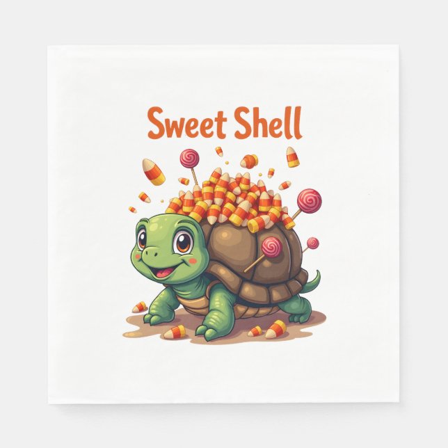 Candy Shell Turtle Serviette (Vorderseite)