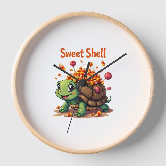Candy Shell Turtle Uhr (Vorderseite)