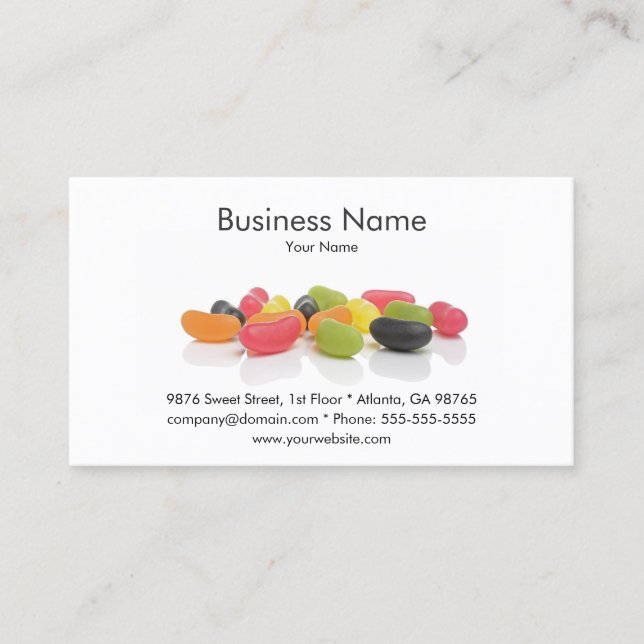 Candy Shop Business Card Visitenkarte (Vorderseite)