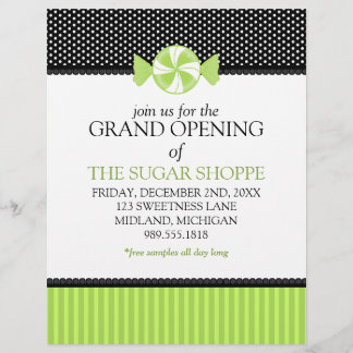 Candy Shop Grand Opening Ankündigung Flyer