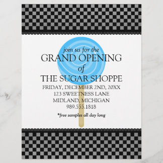 Candy Shop Grand Opening Ankündigung Flyer