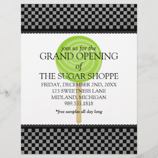 Candy Shop Grand Opening Ankündigung Flyer