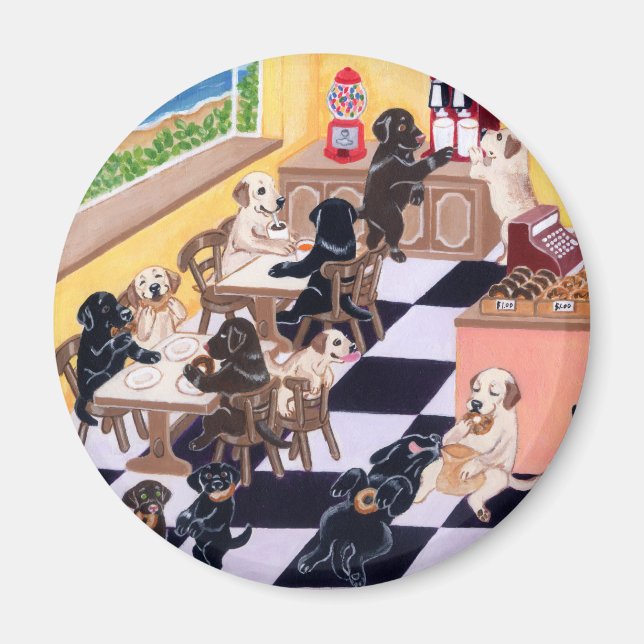 Candy Shop Labradors Magnet (Vorne)