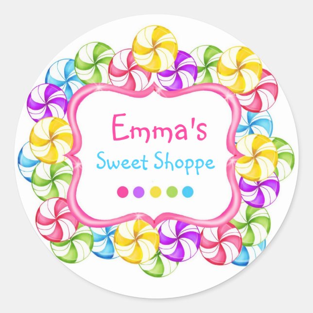 Candy Shoppe Swirl Stickers (Vorderseite)