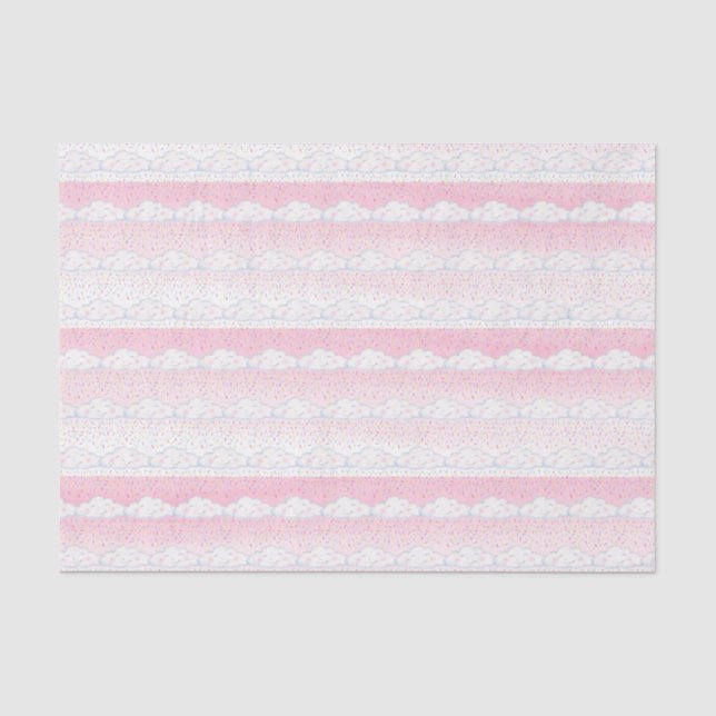 Candy Sprinkle lächelnd Wolke, Pink pink Seidenpapier (Vorderseite)