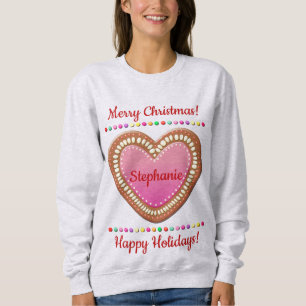 Candy-Sprinkled German Gingerbread Herz Sweatshirt