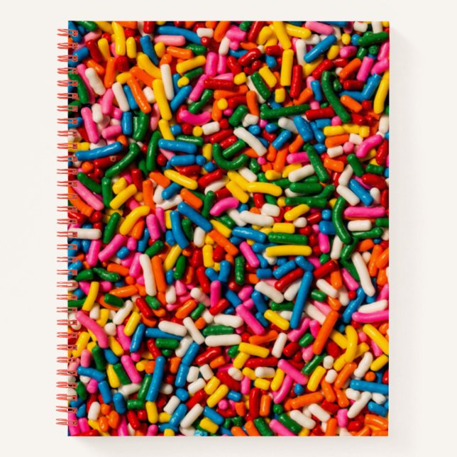Candy Sprinkles Notizbuch (Vorderseite)