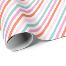 Candy Strip Weihnachtsgeschenkpapier