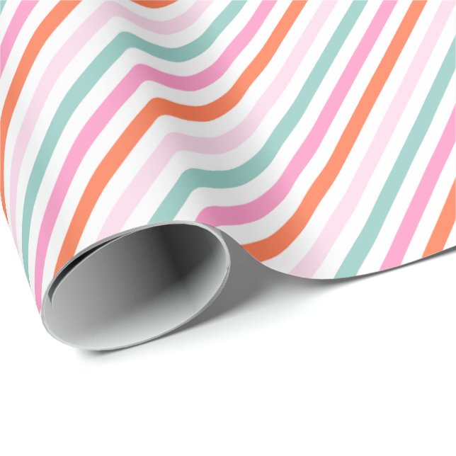 Candy Strip Weihnachtsgeschenkpapier Geschenkpapier (Rolleneckpunkt)