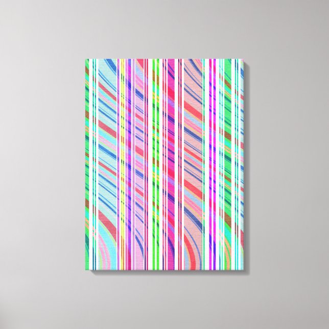 Candy Stripe Leinwanddruck (Vorderseite)