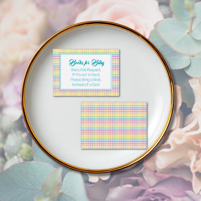 Candy Stripe Pink Colorful Rainbow Baby Shower Begleitkarte (Von Creator hochgeladen)