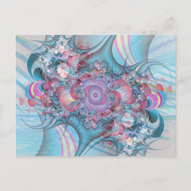 Candy Striped Bouquet Postkarte (Vorderseite)