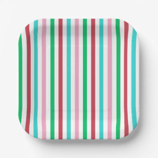 Candy Stripes Accent Plate Pappteller