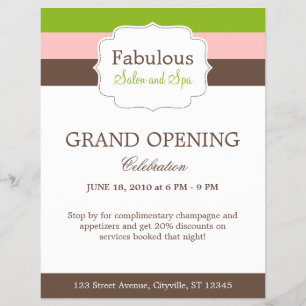 Candy Stripes Flyer Vorlage