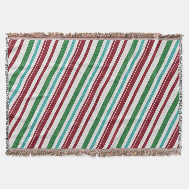 Candy Stripes Glitzer Decke (Vorderseite)
