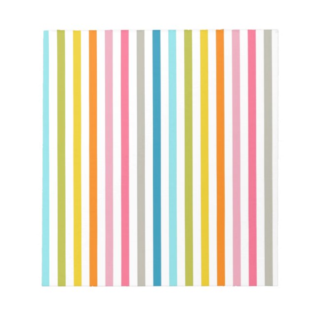 Candy Stripes Notizblock (Vorderseite)