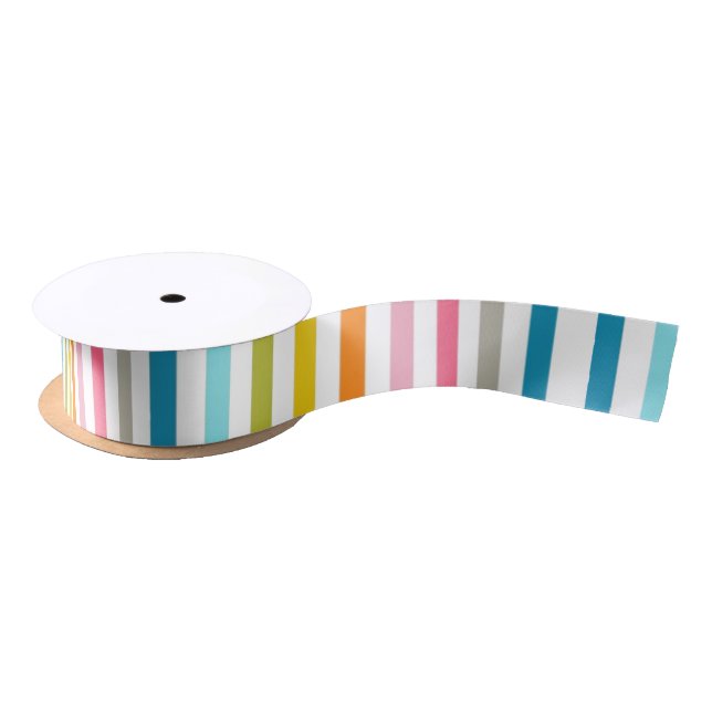 Candy Stripes Satinband (Spule)