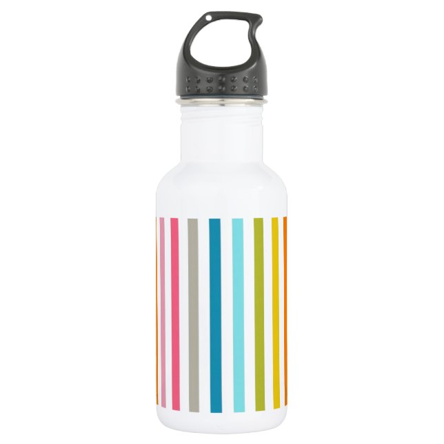 Candy Stripes Trinkflasche (Vorderseite)