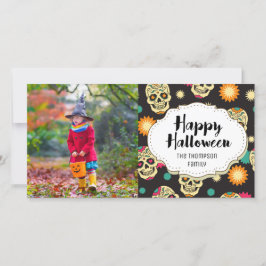Candy Sugar Skuls Halloween Carte photo photo