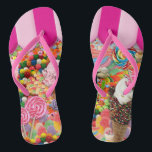 Candy Super Sweet Ice Creme Funny Flip Flops<br><div class="desc">Candy 16 . Geburtstag Ice Cream lustige Flip Flops.</div>
