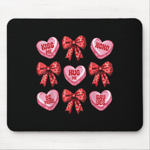 Candy Sweet Hearts Liebe Valentinstag Coquette Bo Mousepad