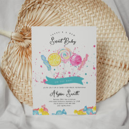 Candy Sweet Shop Kinderdusche Einladung