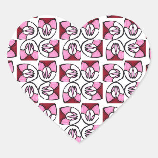 Candy Swirl Herz-Aufkleber