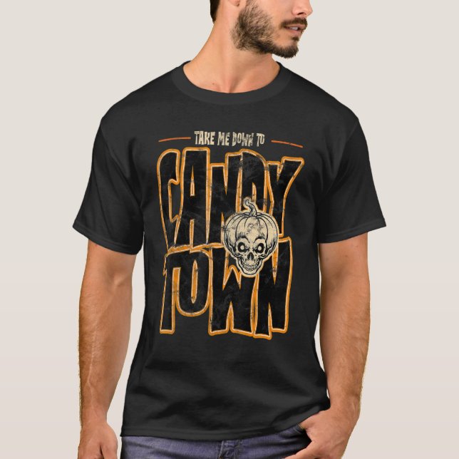Candy Town Crazy Pumpkin Head T-Shirt (Vorderseite)
