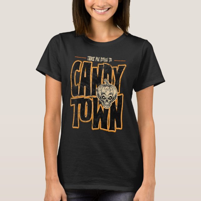 Candy Town Crazy Pumpkin Head T-Shirt (Vorderseite)