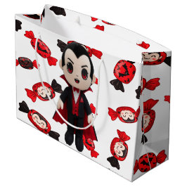Candy und Dracula Niedlich Spooky Halloween Große Geschenktüte