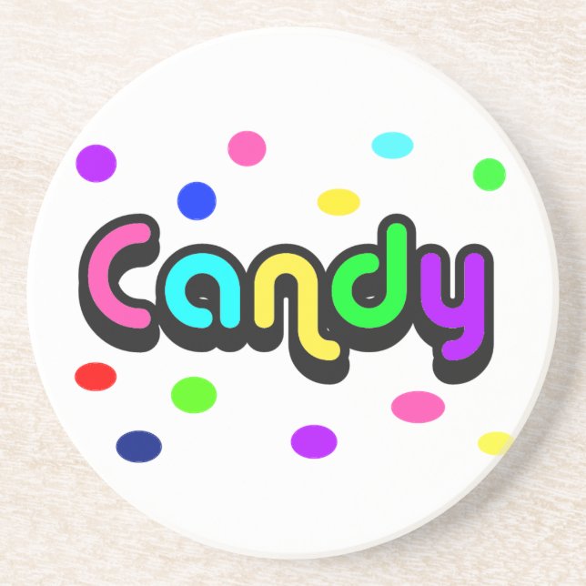 Candy-Untersetzer Getränkeuntersetzer (Vorne)