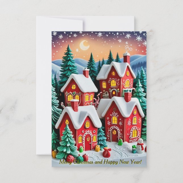 Candy Village Einladung (Vorderseite)