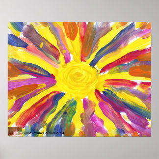 Candy Waters Autisme Artiste Peinture Poster