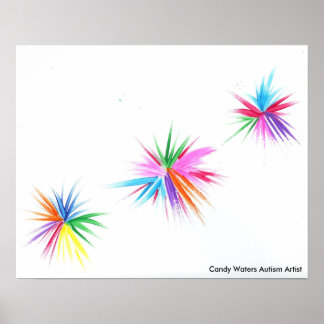 Candy Waters Autisst Artist Poster