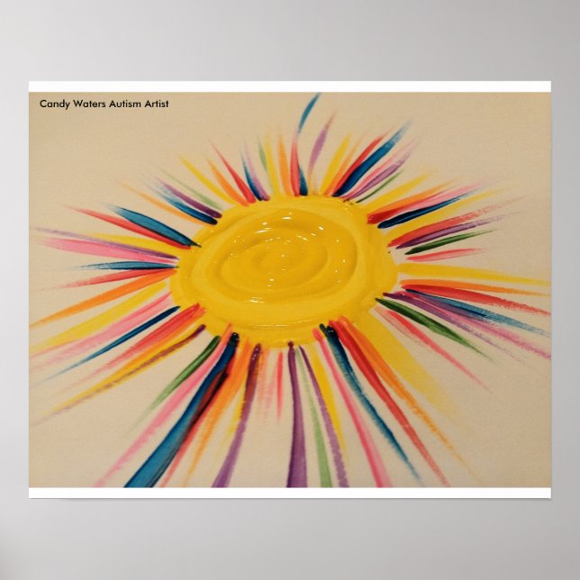 Candy Waters Autisst Artist Poster (Vorne)