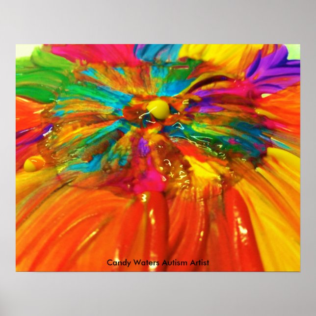 Candy Waters Autisst Artist Poster (Vorne)