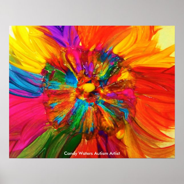 Candy Waters Autisst Artist Poster (Vorne)