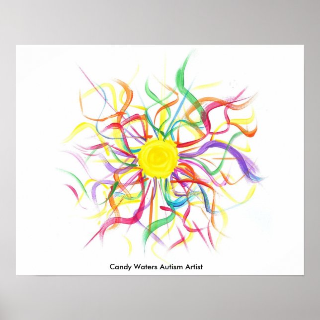 Candy Waters Autisst Artist Poster (Vorne)