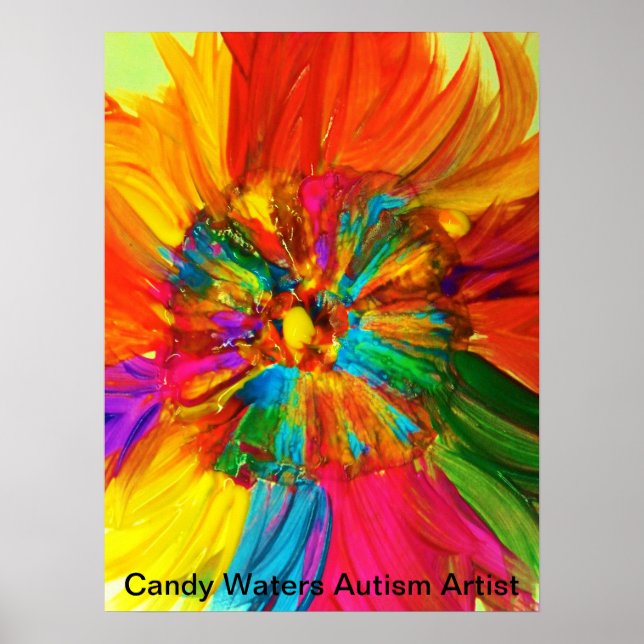 Candy Waters Autisst Artist Poster (Vorne)
