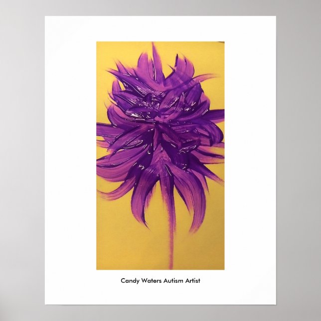 Candy Waters Autisst Artist Poster (Vorne)