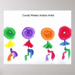 Candy Waters Autisst Artist Poster