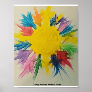 Candy Waters Autisst Artist Poster