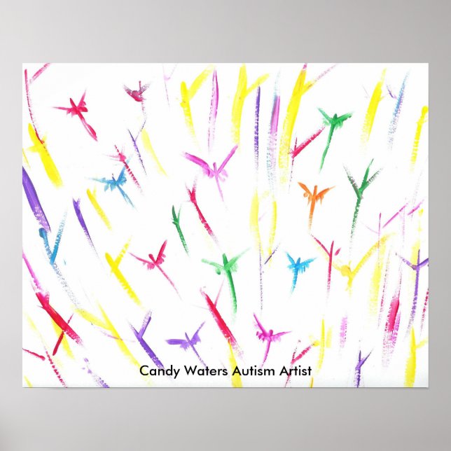 Candy Waters Autisst Artist Poster (Vorne)