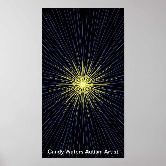 Candy Waters Autisst Artist Poster (Vorne)