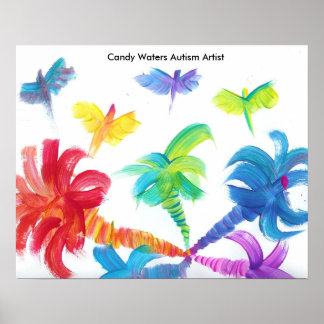 Candy Waters Autisst Artist Poster