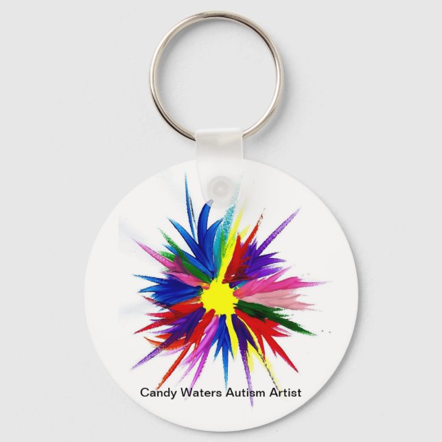 Candy Waters Autisst Artist Schlüsselanhänger (Vorderseite)