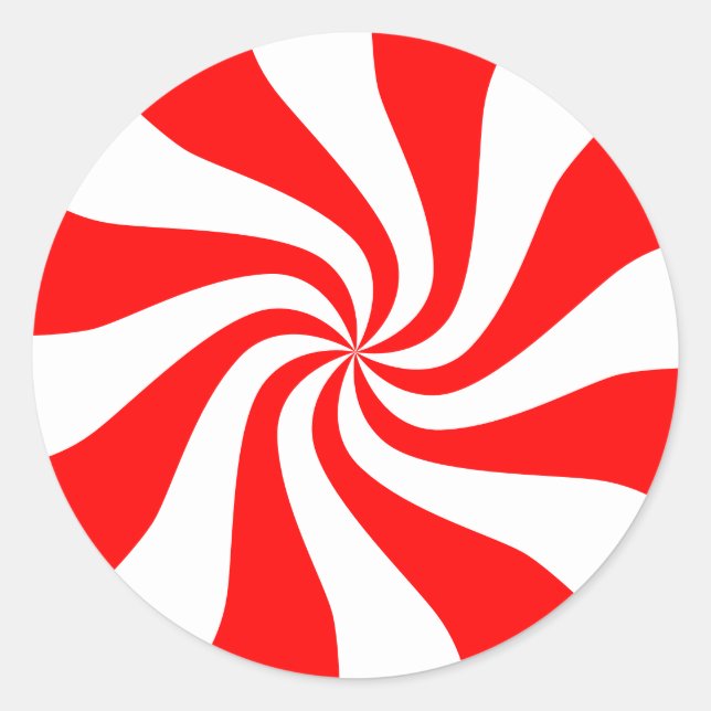 Candy, Wirbel Spiral Runder Aufkleber (Vorderseite)