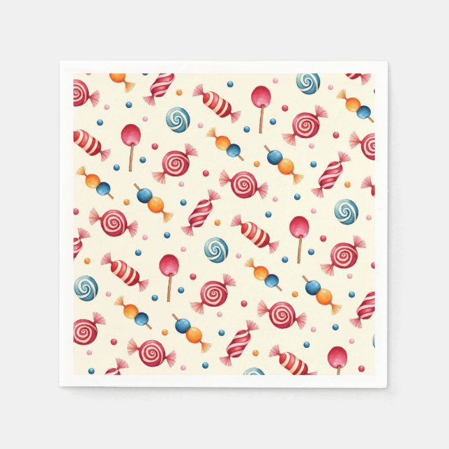 Candy Wonderland Serviette (Vorderseite)
